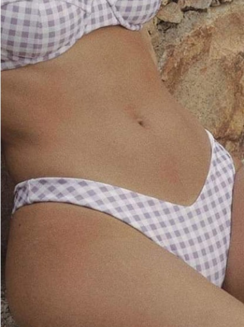 Capittana Mina Check Bikini Bottom M